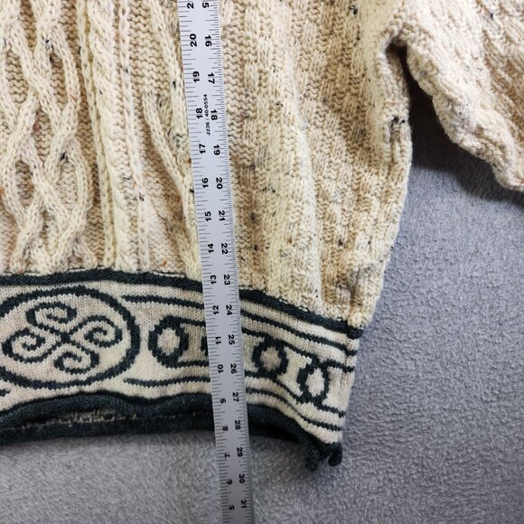 Tivoli Aran Sweater Mens XL Wool Cable Knit Fisherman Irish Celtic Nautical - Picture 12 of 14